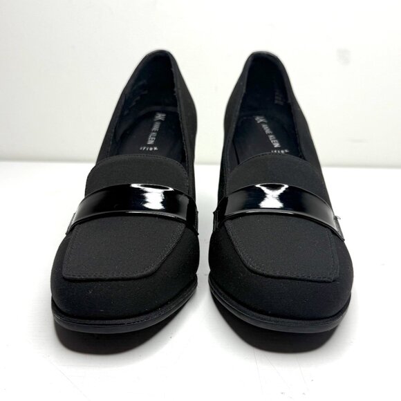 Anne Klein Iflex Telepathy Knit Stretch Square Moc Toe Loafer Teo Pump Womens 9 - Picture 2 of 9